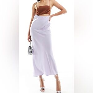 ASOS Chocolate and Lilac Maxi Dress